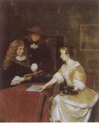 TERBORCH, Gerard A Concert oil painting